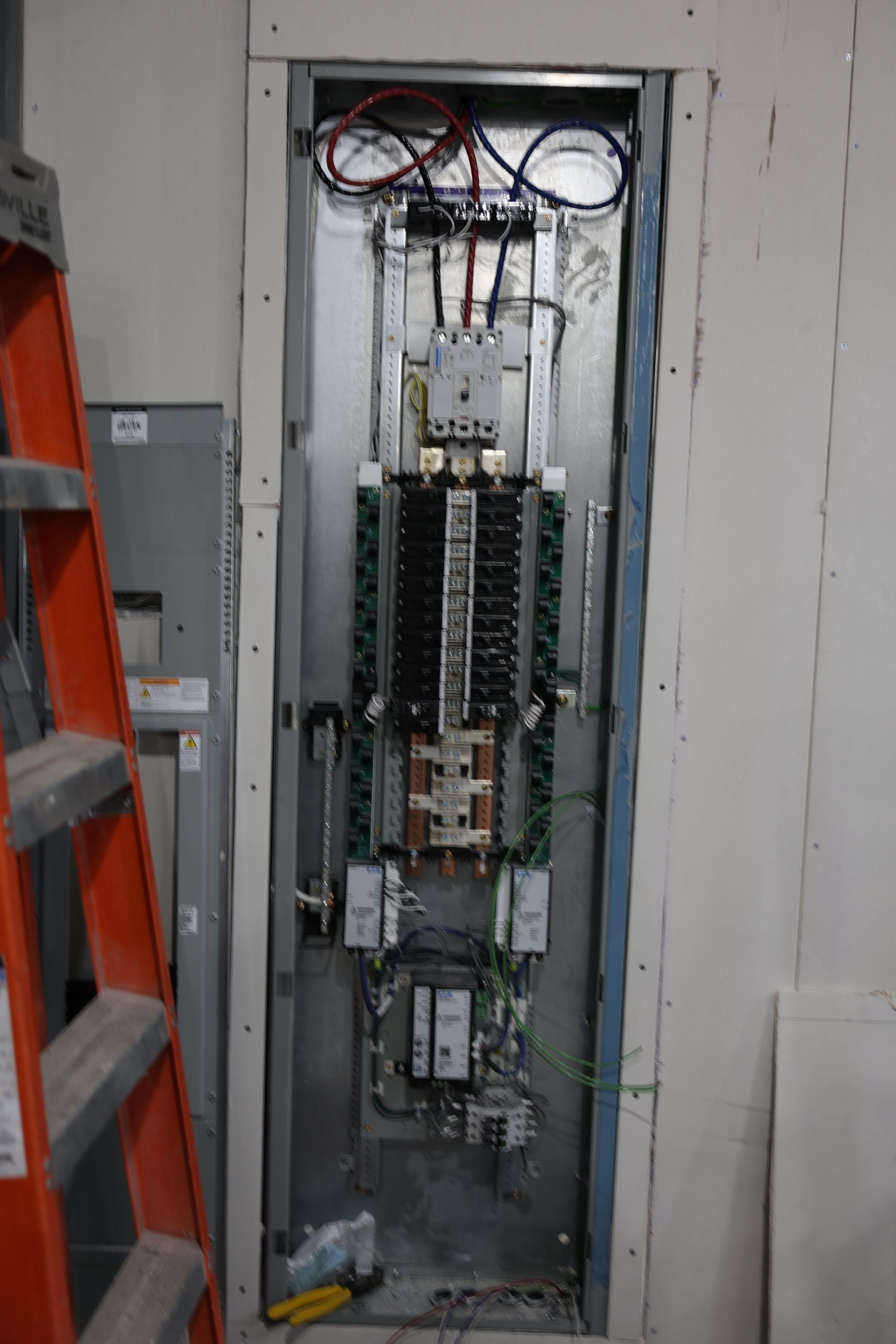 Electric control panel in new Science Building.