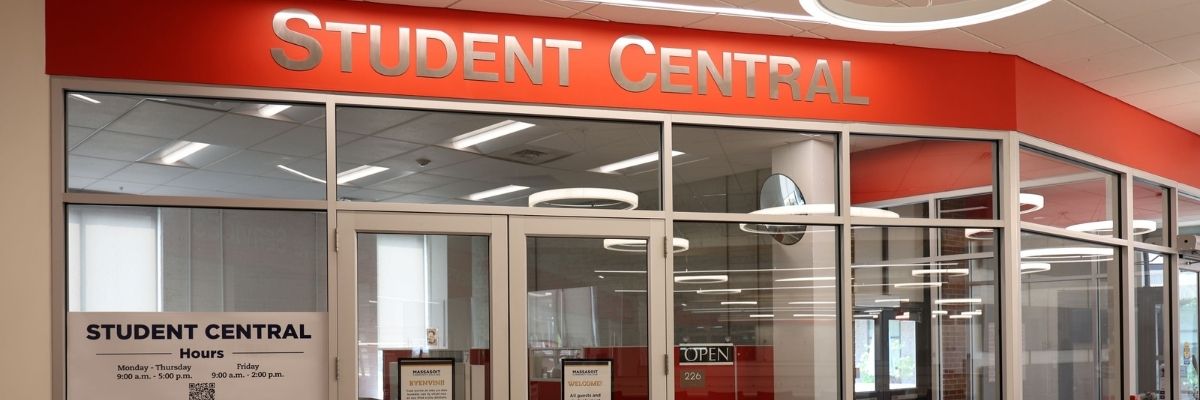 Student Central entrance.